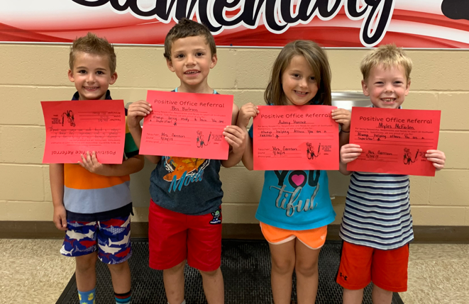 Kindergarten Students Earn POR Awards at Southwest Elementary