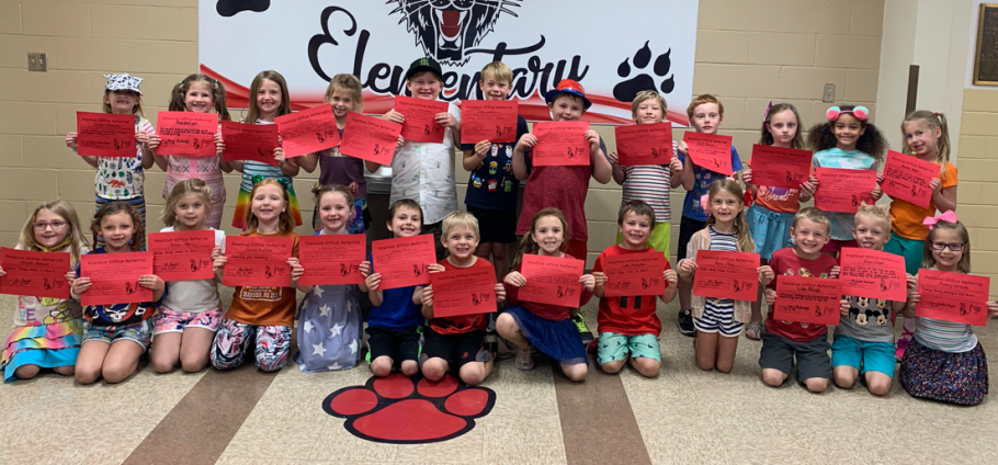 First Grade Students Earn POR Awards at Southwest Elementary