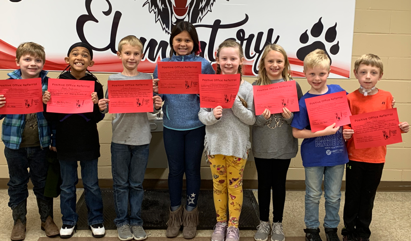 Second Graders Earn Positive Office Referral Awards