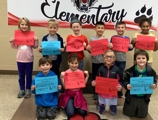 First Graders Earn Positive Office Referral Awards