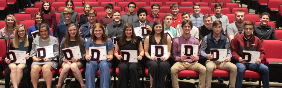 2019 DHS Fall Sports First Time Letter Recipients