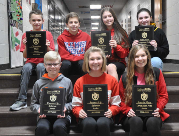 T.S. Hill Middle School Jr. Beta Students Bring Home Awards