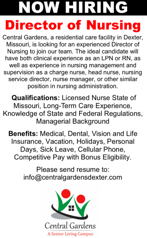 Central Gardens - Now Hiring Director of Nursing