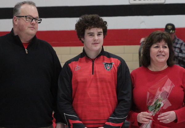 2020 DHS Wrestling Senior Night Featuring Parker Vanslyke