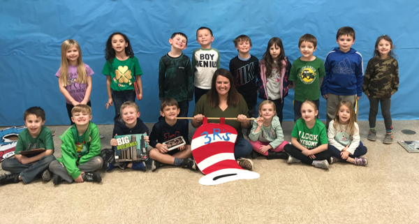 Kindergarten Students Earn February 2020 3Rs Flag at Southwest Elementary