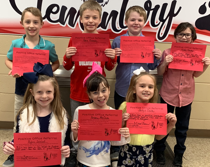 2nd Grade Students Earn POR Awards at Southwest Elementary