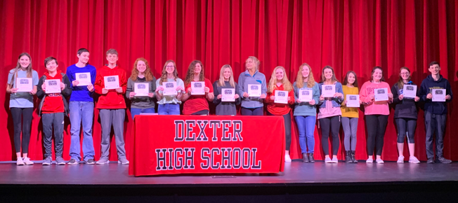 DHS 2020 Top 10% Honor Students - Freshman Class