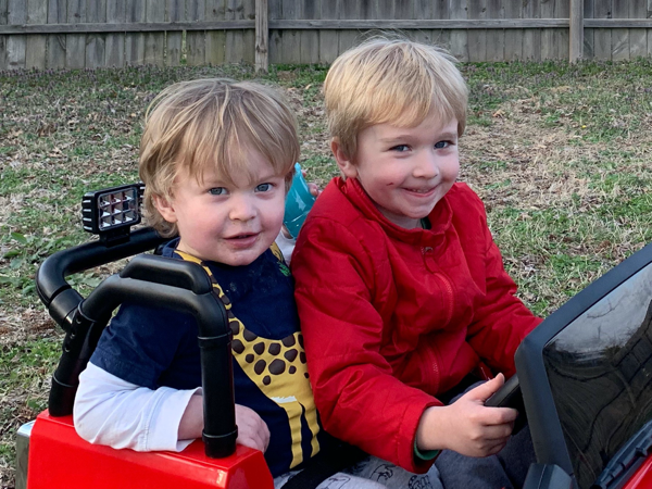 Mason and Maddox Beaird are the Bernie Parents as Teachers Students of the Month for May 2020.