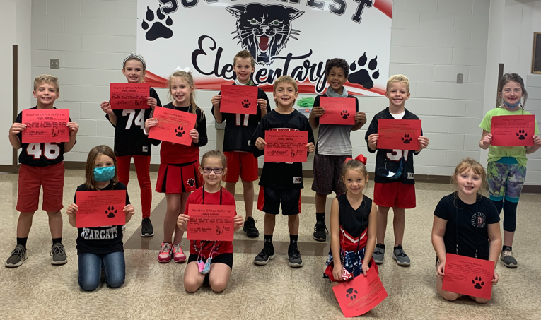 Second Grade Students Earn Positive Office Referral Awards