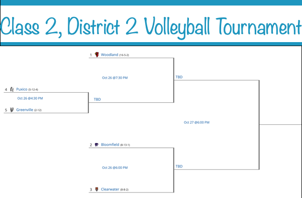 2020 Class 2, District 2 Volleyball Seeds Announced
