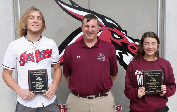 Mules Booster Club has Named October Athletes of the Month