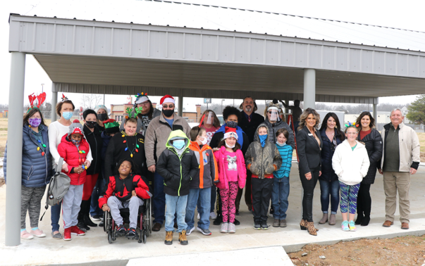 Pavilion, Walking Track Added to Middle School Campus Through Partnership