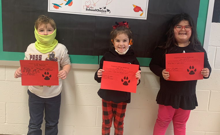 Southwest Elementary Awards Kindergarten Positive Office Referrals