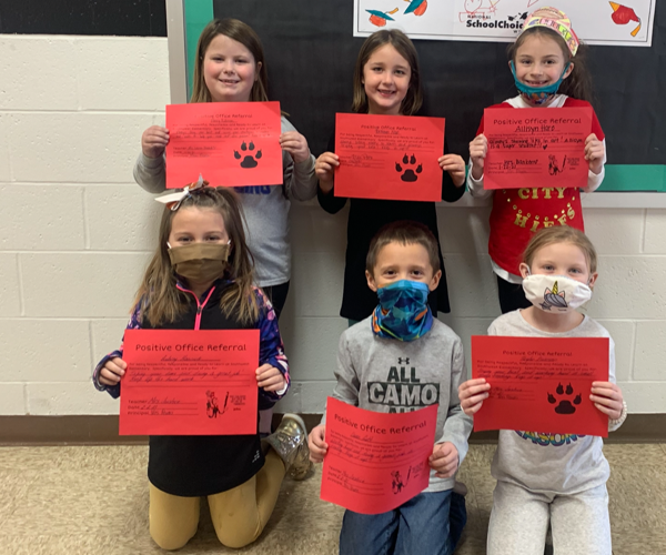 Southwest Elementary Awards 1st Graders with Positive Office Referrals