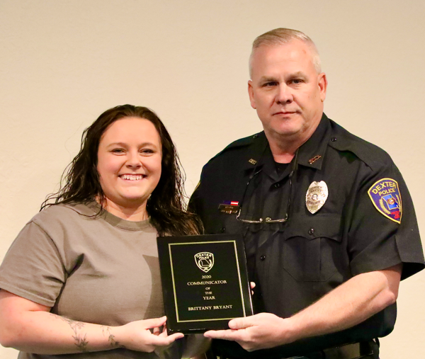 Brittany Bryant, Named 2020 Dexter PD Communications Officer of the Year