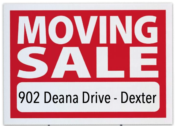 Moving Sale Friday Evening and Saturday Morning