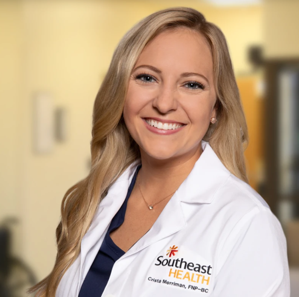 Welcome Crista Merriman, ﻿MSN, FNP-BC Southeast Convenient Care