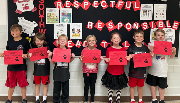 2nd Grade Students Earn Positive Office Referral Awards at Southwest Elementary