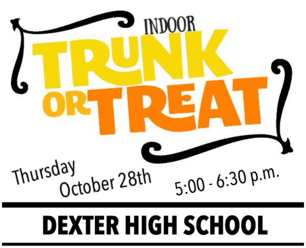 Dexter High School to Host Trunk or Treat on Thursday, October 28th