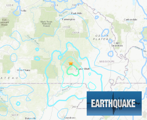 Southeast Missouri Rattled by 4.0 Earthquake on Wednesday Evening