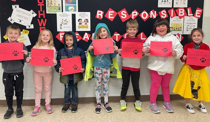 Southwest Elementary 1st Grade Students Earn Positive Office Referral Awards