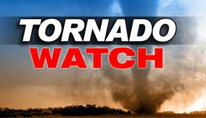 Tornado Watch Issued Until 11 p.m. Tonight