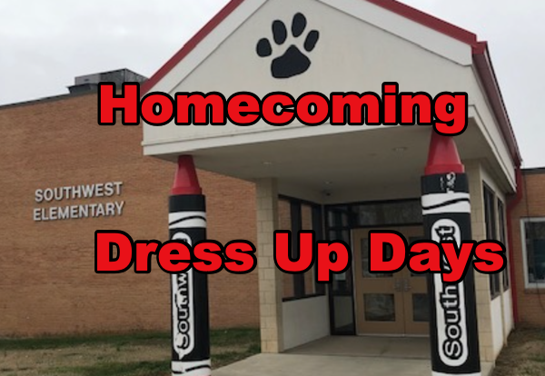 2022 Southwest Elementary Homecoming Week Dress Up Days