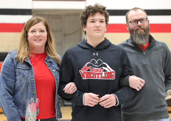 DHS 2022 Wrestling Senior Night Featuring Carter Pennington