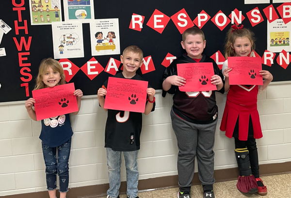 Kindergarten Students Earn Positive Office Referral Awards