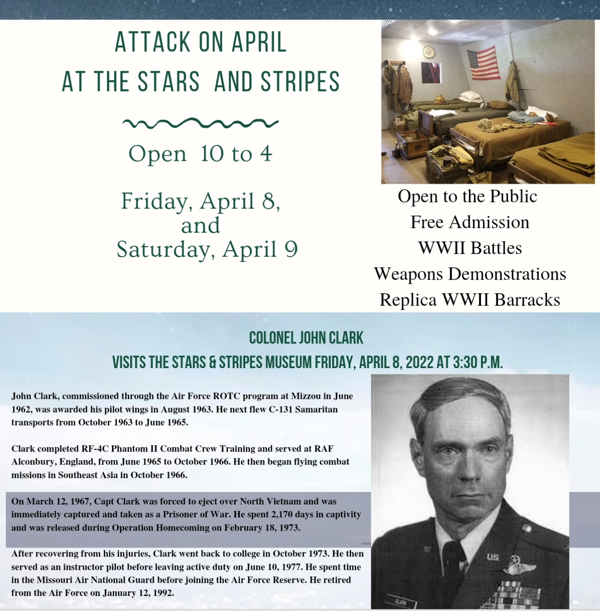 Colonel John Clark to Visit Stars & Stripes Museum