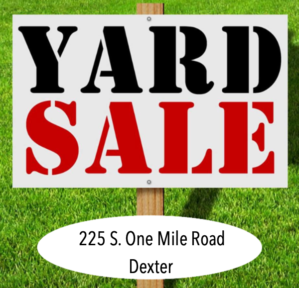 Mega Yard Sale on Friday and Saturday in Dexter (Click for details)