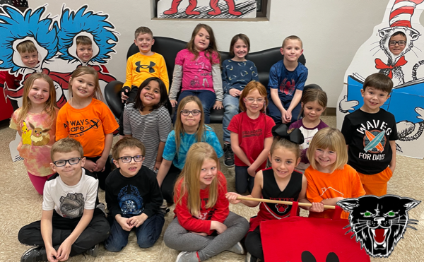 1st Grade 3Rs Flag Winners for the Month of February 2022