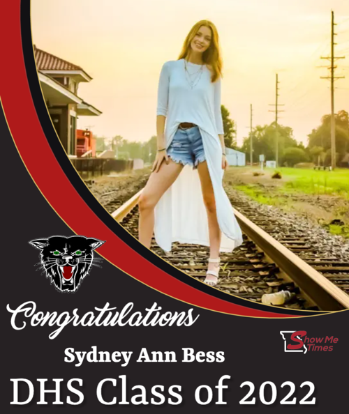 Congratulations DHS Class of 2022 Sydney Ann Bess