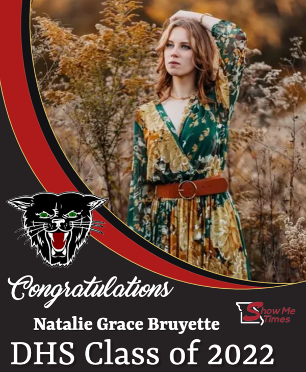 Congratulations DHS Class of 2022 Natalie Grace Bruyette