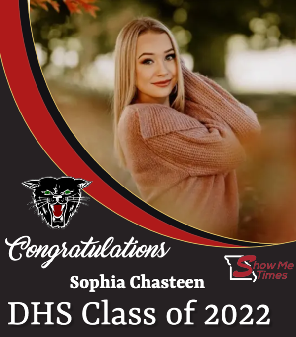 Congratulations Dexter High School Class of 2022 Sophia Chasteen