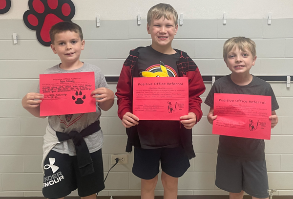 Second Grade Students Earn Positive Office Referral Awards