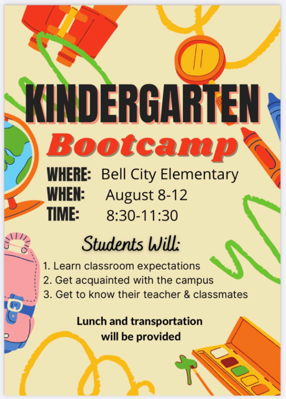 Bell City Kindergarten Bootcamp