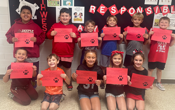 Second Grade Students Earn Positive Office Referral Awards