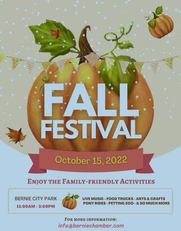 Bernie Fall Festival Set for October 15th