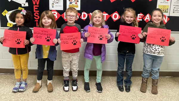 Kindergarten Students Earn Positive Office Referral Awards