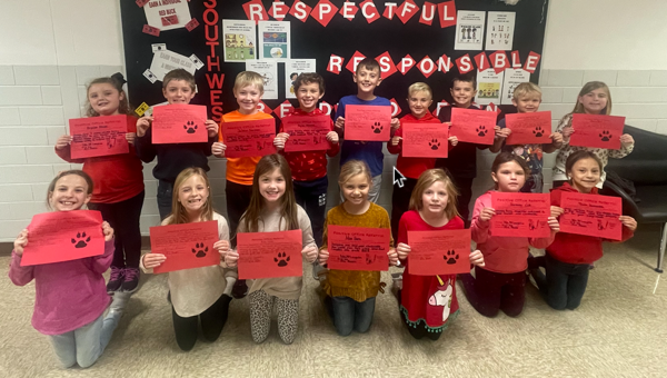 Second Grade Students Earn Positive Office Referral Awards