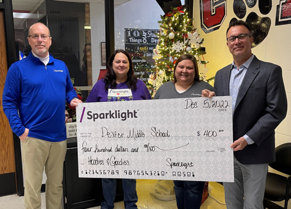 Local Sparklight Office Donates to T.S. Hill Middle School