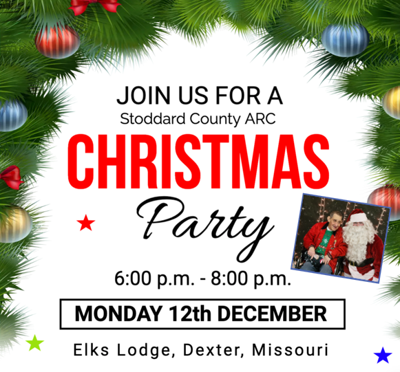 Stoddard County ARC Christmas Party Set for Monday