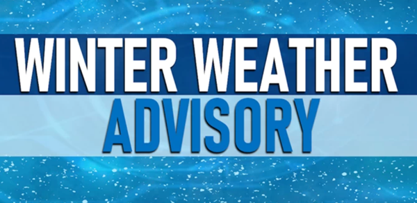 Winter Weather Advisory Issued for This Afternoon and Evening