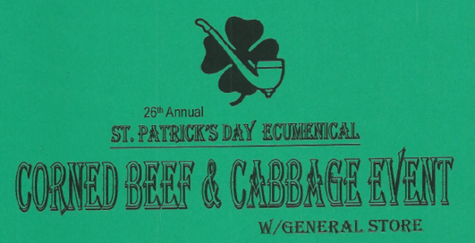 25th Annual St. Patrick's Day Ecumenical Corned Beef & Cabbage Event in Dexter