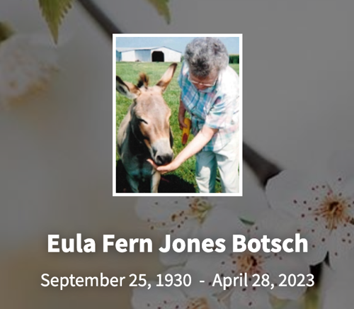 In Memory of Eula Fern Jones Botsch