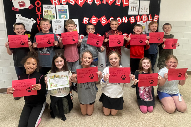 Southwest Elementary 2nd Grade Positive Office Referral Awards