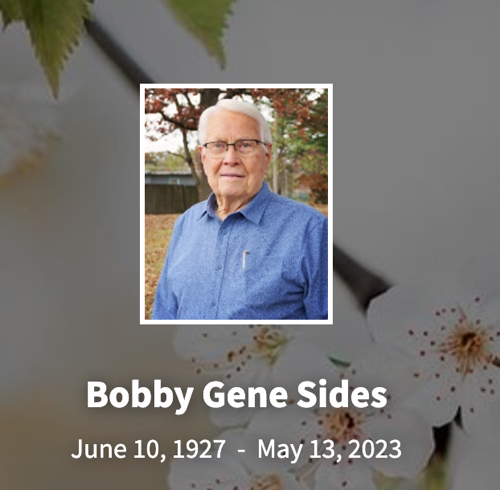 In Memory of Bobby Gene Sides