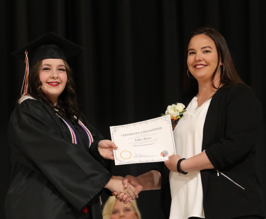 Talley Burns Earns Certificate of Completion in Cosmetology