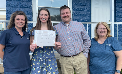 Bloomfield Chamber of Commerce Scholarship Recipient